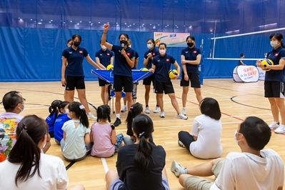 排球精英运动员示范及交流活动 