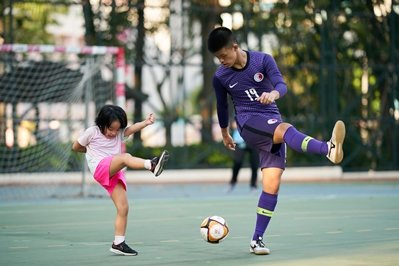 五人足球精英运动员示范及交流活动 