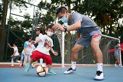 五人足球精英运动员示范及交流活动 